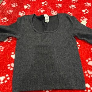 No Boundaries Charcoal Long Sleeve Tee